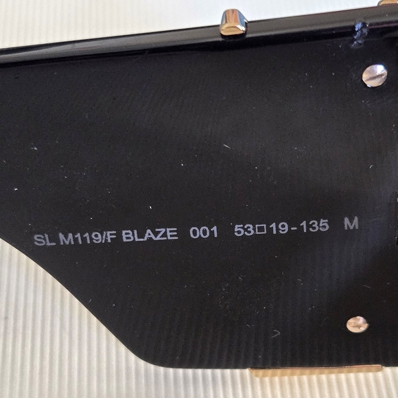 YSL AUTHENTIC Blaze Sunglasses SL M119/F Blaze 001 - Picture 7 of 13